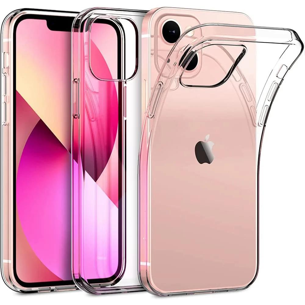 Ultra Thin Silicone Case For iPhone 13 12 Mini 11 Pro Max Clear Soft Transparent Silicon Case For iPhone 14 15 Pro Max Fundas