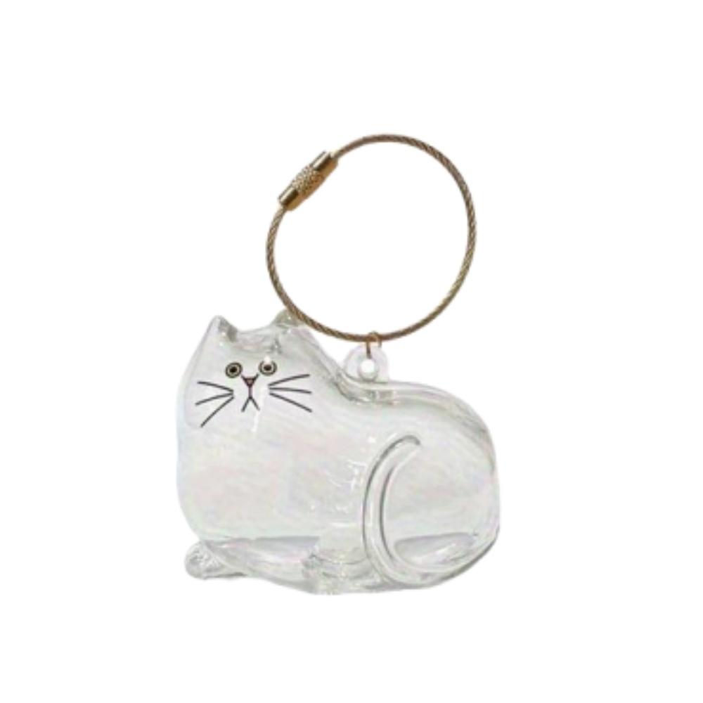 1/3pcs Transparent Cat Memorial Capsules Pet Hair Keepsake Box with Hanging Loop for Cat Lovers Gift Pendant Keychain Pet Access