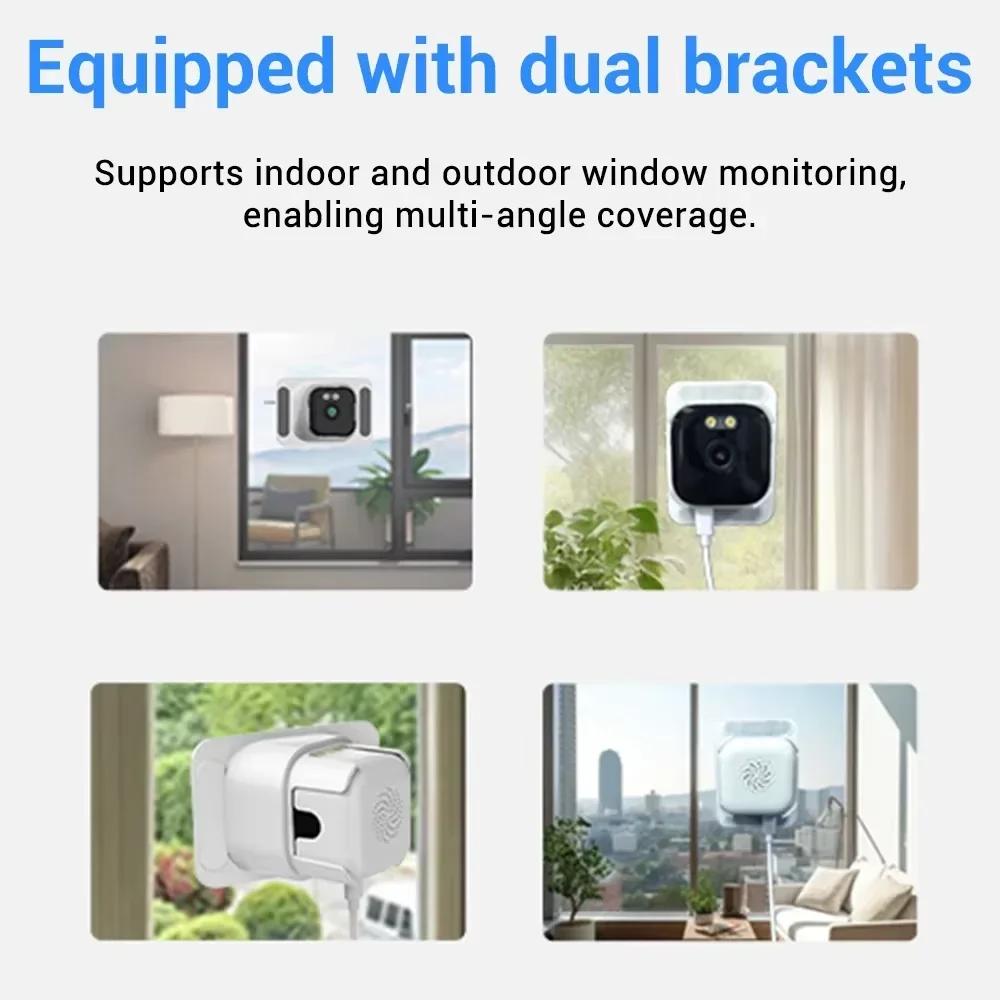 OKAM PRO APP HD 5MP 5X ZOOM Wireless Window Camera 5G WiFi Indoor Two-Way Intercom Motion Tracking Color Night Vision IP CCTV