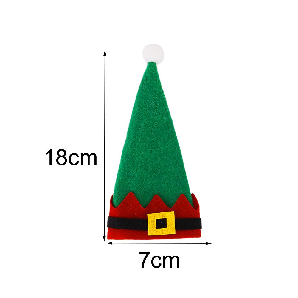 

Рождественское украшение Мешочек для столовых приборов Рождественская шляпа Вилка Нож Чехол для столовых приборов Рождественские украшения для дома и кухни Декор для новогодней вечеринки