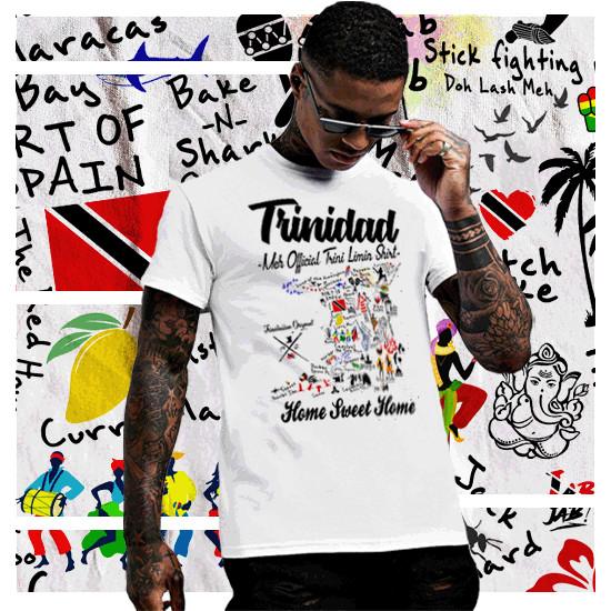 Trinidad T-shirt Trinidad and Tobago Flag TNT Map Trini Limin Carnival Soca Tee