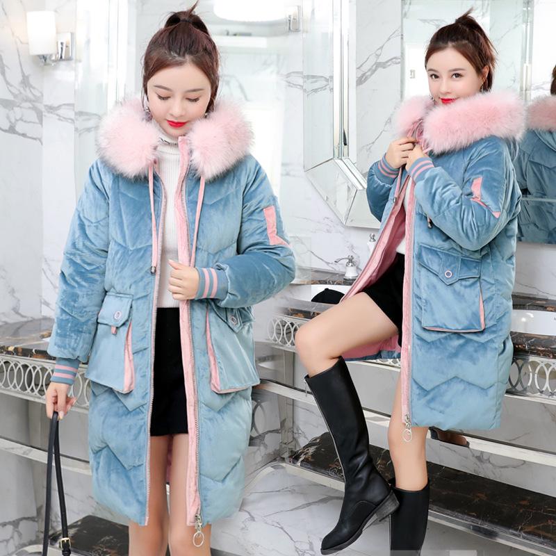 

длинная модная хлопковая одежда с подкладкой, женская, большого размера, приталенная, утолщенная хлопковая одежда с подкладкой, зеленые куртки, студенческие хлопковые куртки XXXL