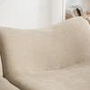 Modular compression sofa made of chenille fabric, filled with 30D high-elastic foam. Easy to move, non-slip base, ideal for living room. Light Khaki