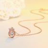 Jewelry Crown Beating Necklace Women's Fashion Jewelry Light Luxury Accessories Pendant Collarbone Chain Women