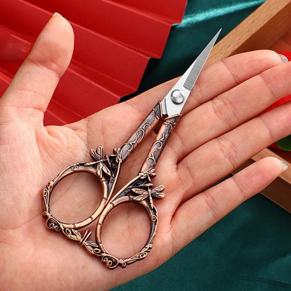 Retro Nähen Hand Schere Edelstahl Haushalt Stickerei Faden Schere Handwerk Werkzeuge Beschneiden Schneider Schere