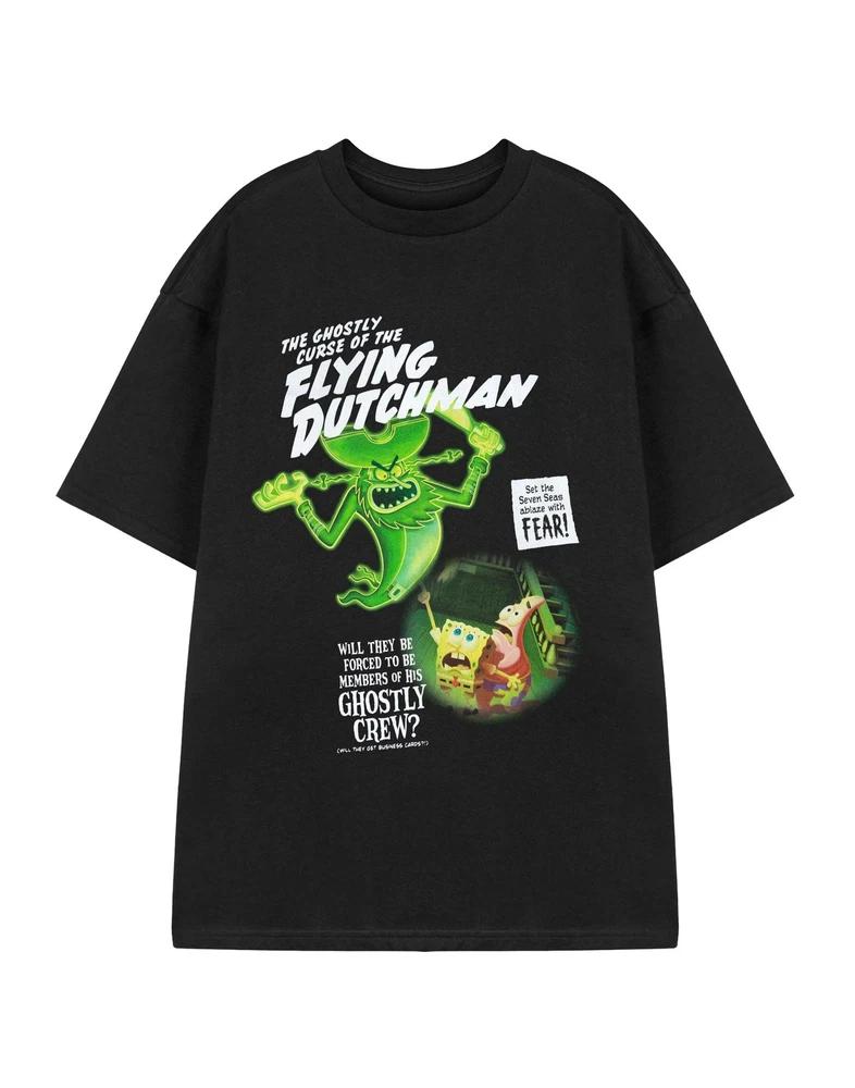SpongeBob SquarePants Short Sleeved TShirt Unisex Black Official Merch S