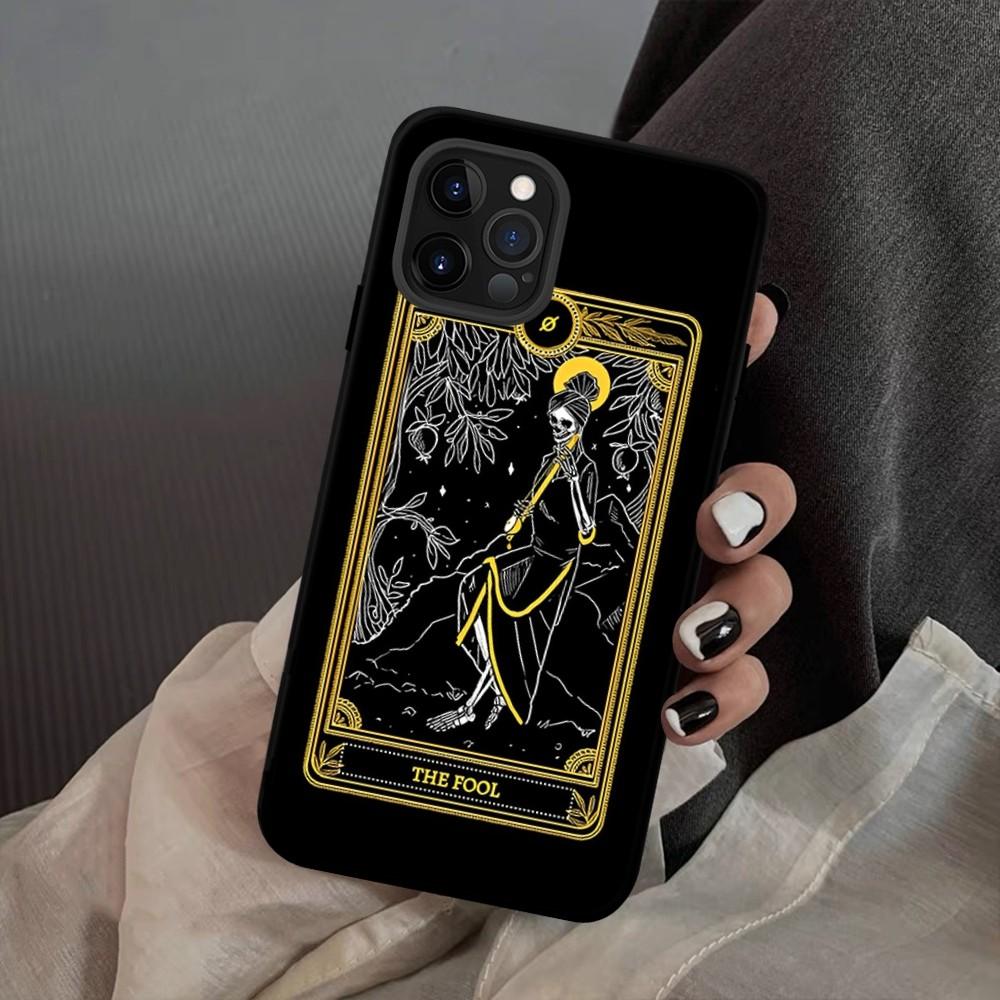 Death Tarot Phone Case For iPhone 15 14 11 12 13 Mini Pro XS Max Cover 6 7 8 Plus X XR SE 2020 Funda Shell