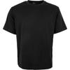 Letter Print Crew Neck Short Sleeve T-Shirt Unisex T-Shirts Black DY7217