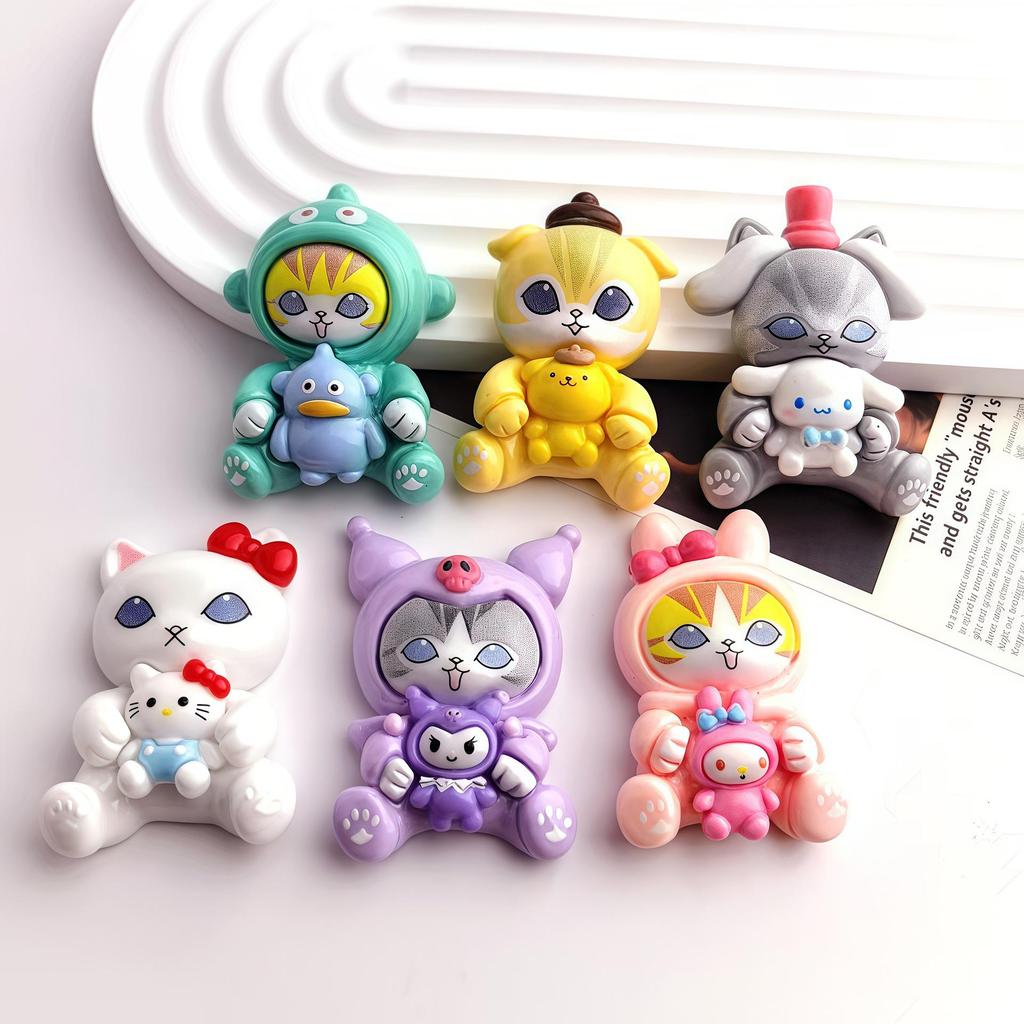 Cartoon Cat Cosplay Sanrio Resin Accessories DIY Phone Strap Keychain