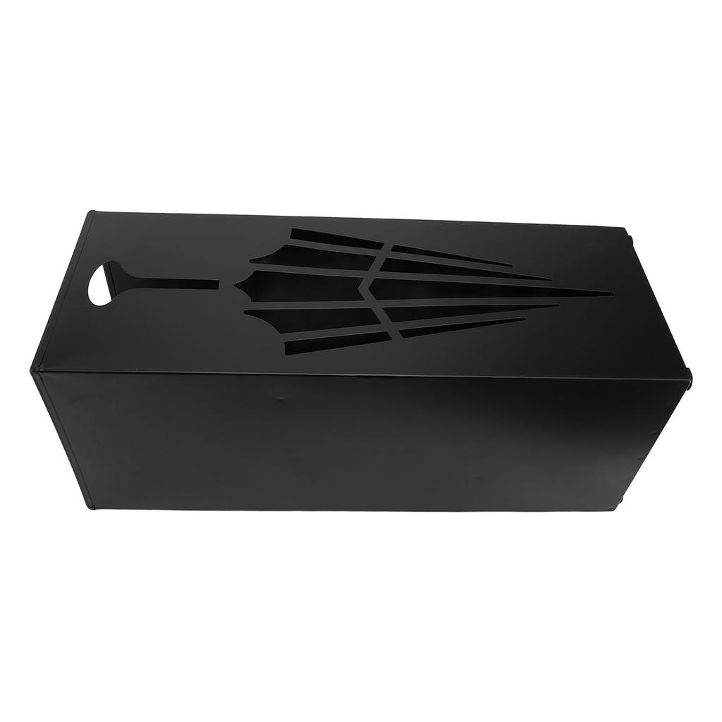 Umbrella Storage Bucket Metal Rustproof Compact Fast Drying Umbrella Rack Holder for Entryway Foyer Black