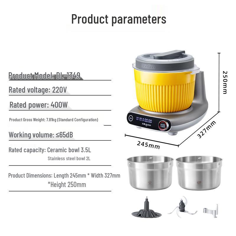 Donlim Automatic Dough Mixer & Food Processor CN plug (adapter included)