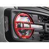 Front Headlight Guards Trim Protector Cover for Ford Bronco 4-Door 2021-2024 Exterior Headlamp Guard Kit Accessories (Golssy Red)