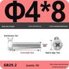 Cross Recessed Hexagon Head Screw, Cross Slot, White Zinc Plating