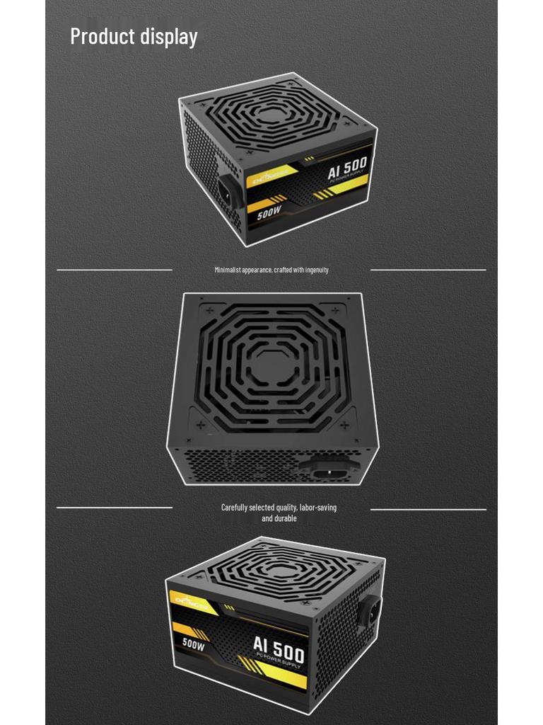 Aoxing AI500 500W ATX Computer Power Supply - White Label Direct Output