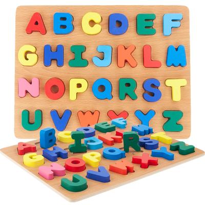 TG50035 Wooden Letter Puzzle, Alphabet Puzzle, for Learning, Educational