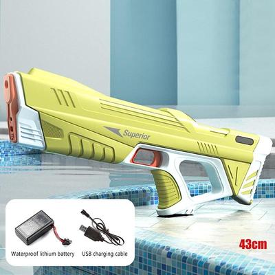 Pistola ad acqua elettrica automatica antideflagrante che assorbe l'acqua, realizzata in estate Pistola ad acqua interattiva da spiaggia per battaglia in acqua all'aperto