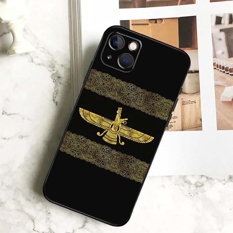 Persian Empire Ahura Mazda Phone Case For iPhone 17 16 15 14 12 11 13 Pro Max Plus 12 13 Mini 16e 17 Air Cover Coque
