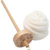Drop Spindle Top Whorl Yarn Spinner with Wool Strips Crafting Supply Practical Easy to Use 12.80inch Wood Drop Spindle Set for Woven DIY