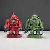 Chubby Fat Zaku & RX-78-02 Yuanzu Magnetic Assembly Model Kit Mecha Action Figure With Base & Water Decal Desktop Decor Toy Gift