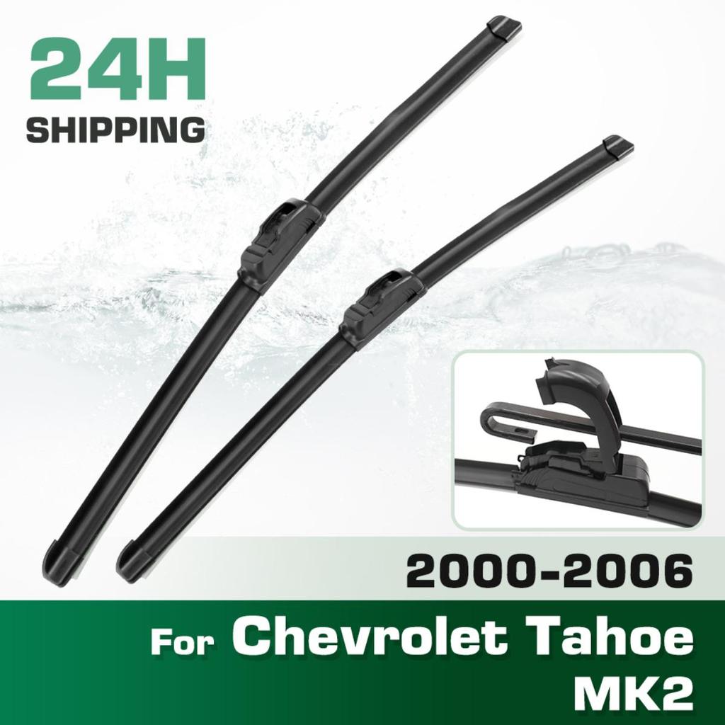 For Chevrolet Tahoe 2000-2006 MK2 & 4 2016-2020 Wiper Front Wiper Blades Windshield Windscreen Window Brush 22"+22