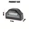 Universal 6 LED License Plate Light 12V 24V White Rear Driving Light Side Marker Lamp For Car Motorcycle Truck Trailer Lorry Van