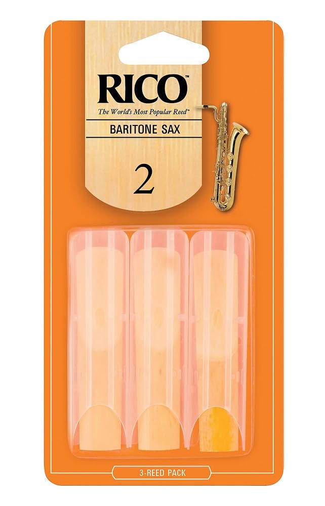 

D Addario Woodwinds RICO RLA0320 Трости для баритон-саксофона [Жесткость]: 2.0], Упаковка из 3 штук