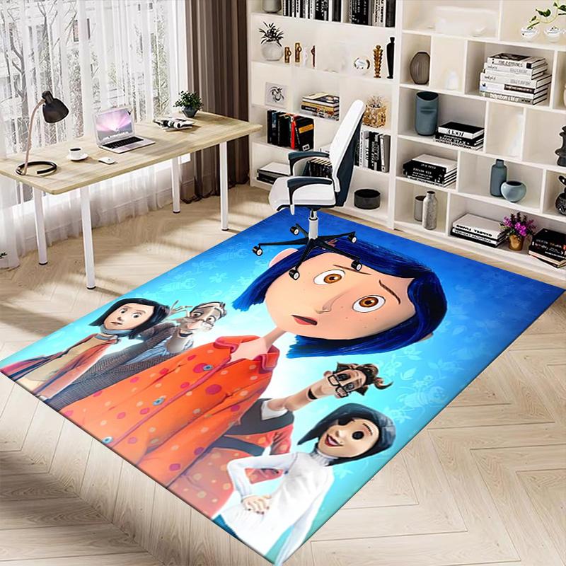 Girl'S Journey Carpet For Playroom Bedroom Living Room Sofa Home Decorkids Game Area Rug Nonslip Floor Mat