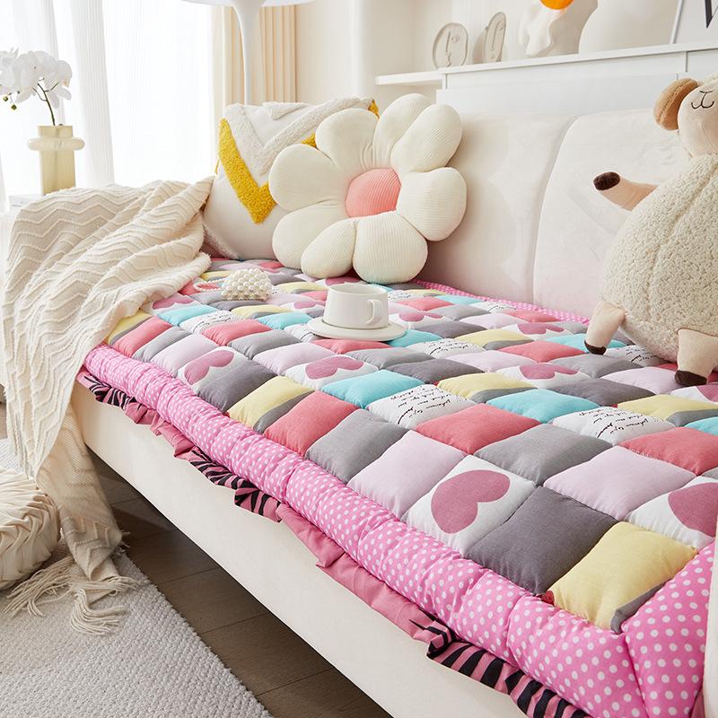 Koreanische Stickerei Dampfplatte Vier Jahreszeiten Universell Fensterkissen Fensterbankkissen Verdicktes Massivholz Wohnzimmer Sitzkissen