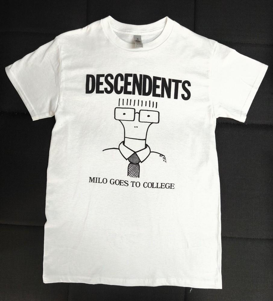 

Descendents Хардкор Панк Группа Белая Футболка с Ручной Шелкографией Унисекс Футболка S