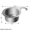 Stainless Steel Swan Sink Strainer Basket Kitchen Sink Garbage Filter Swan Dry and Wet Separation Hook Drain Rack6