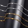 2mm Wide Stainless Steel Rolo Polish O Chain Neck Necklace for Women Men Metal Choker Silver/Gold Jewelry Accessories Gift