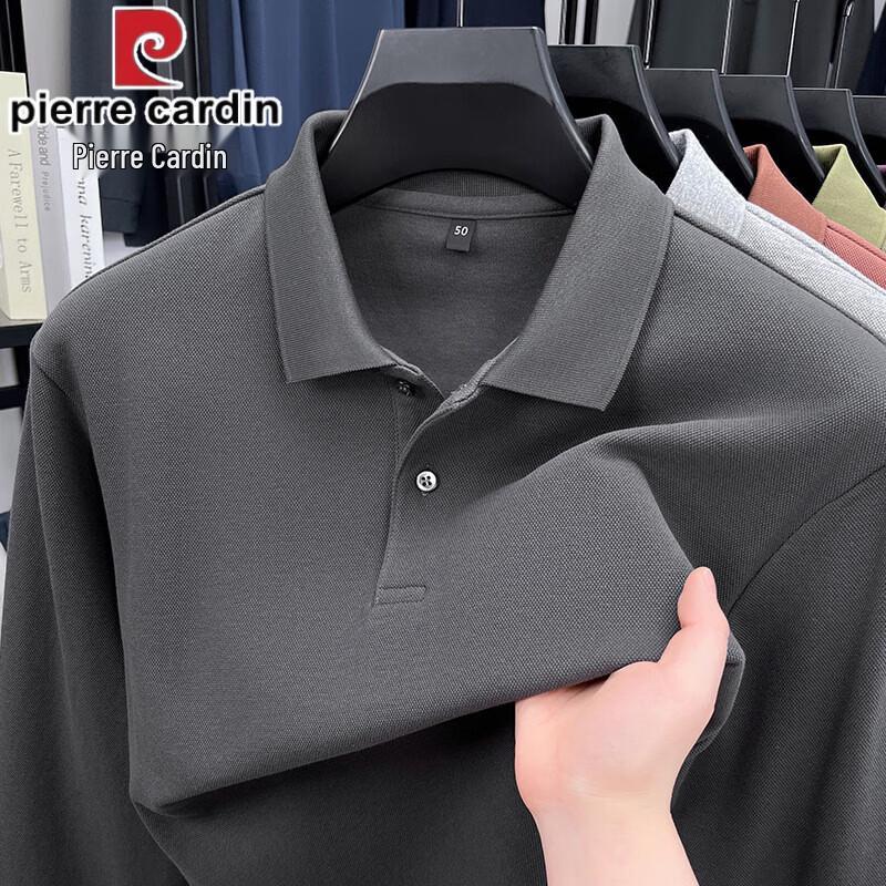Pierre Cardin Men s 100% Cotton Spring Long-Sleeve Polo Shirt 3XL