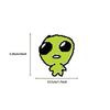 52PCS Little Green Alien Stickers Colorful Funny Green Alien Cup Laptop Cell Phone Luggage Decoration Waterproof Stickers