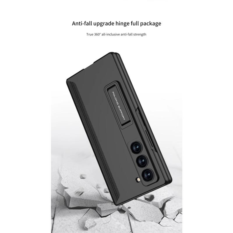 Magnetic Hinge for Samsung Galaxy Z Fold 6 5 4 Case Plastic Anti Spy Full Coverage Privacy Protective Cover Holder Stand Luxury