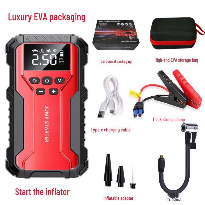 12V All-in-One Car Jump Starter & Inflator Power Bank