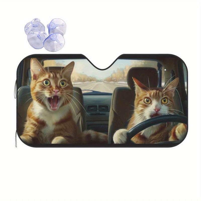 Retractable Car Sunshade Umbrella: UV Protection & Heat Insulation for Windshield