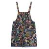 2025 Sommer Mode Print Jumpsuit Shorts Damen Lässig Locker Denim Short Pans Weiblich