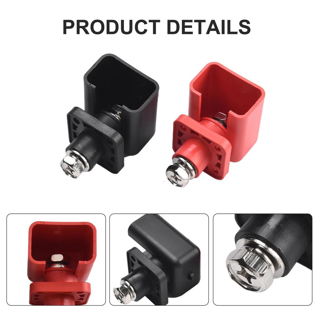 2pc 200A Terminal Block Energy Storage Terminal Battery Connector DC500V Wall-mounted Battery Storage Terminal Post Accessories