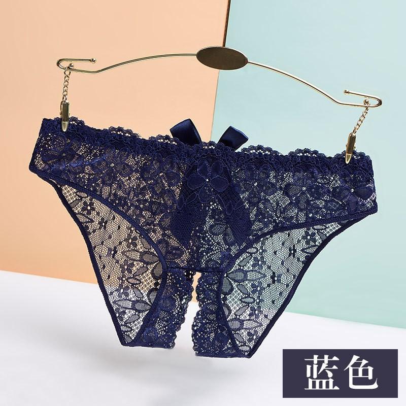 Fan Lei, sexy underwear women's lace panties low waist thin open gear free thong briefs d033
