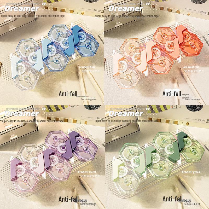 High-Quality Silent Correction Tape for Students - Large Capacity, Non-Refillable Box by Morning Light