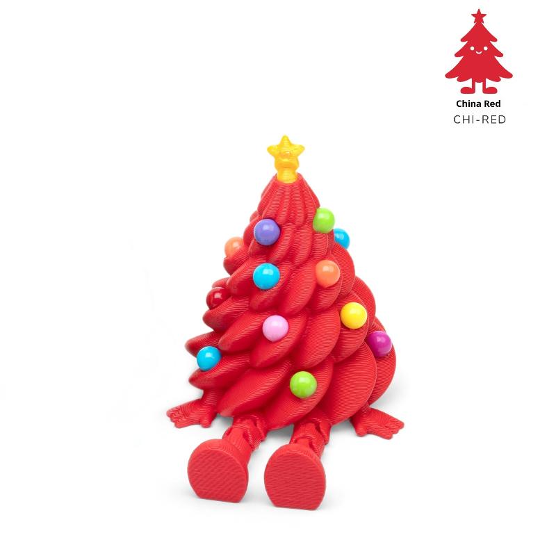 

3D Printed Christmas Cute Desktop Ornaments Christmas Trees With Colorful Joints And Movable Shapes Christmas Gift Decorations A2