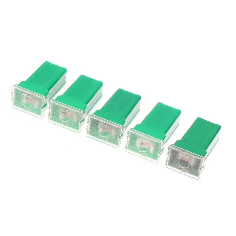 5Pcs Mini Square Fuse 20A 30A 40A 50A 60A Set Automotive Car Fuse With Plastic Box Assortment Auto Fuse