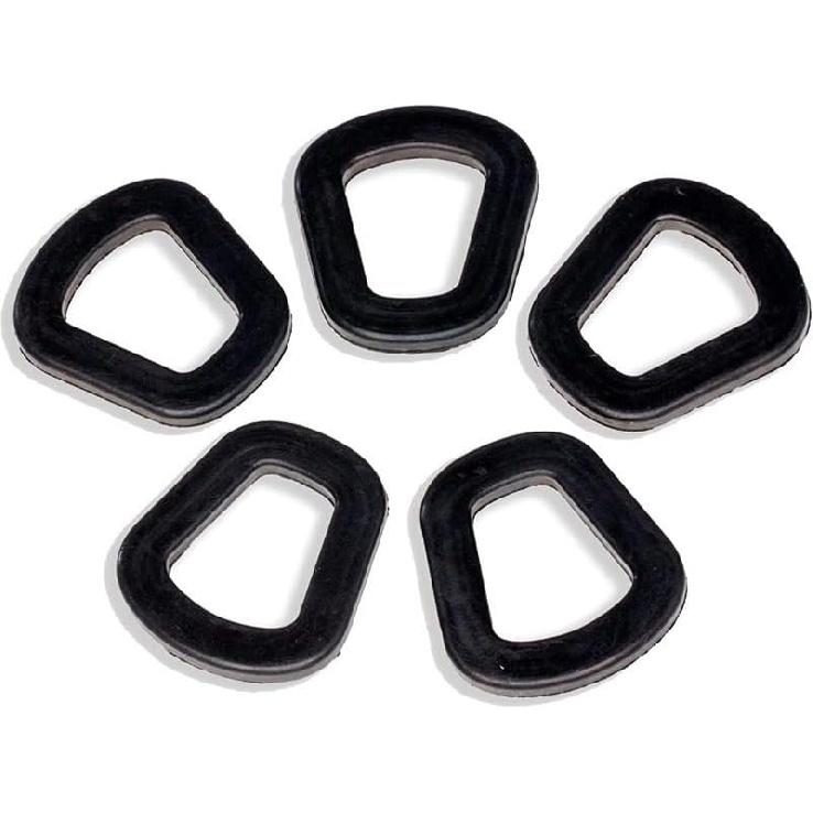 5 PCS Jerry Can Gaskets Rubber Fuel Can Gaskets Replacement Gas Gaskets Gas Can Spout Gaskets for NATO and Wavian Gaskets Fuel Washer Seals (Black)