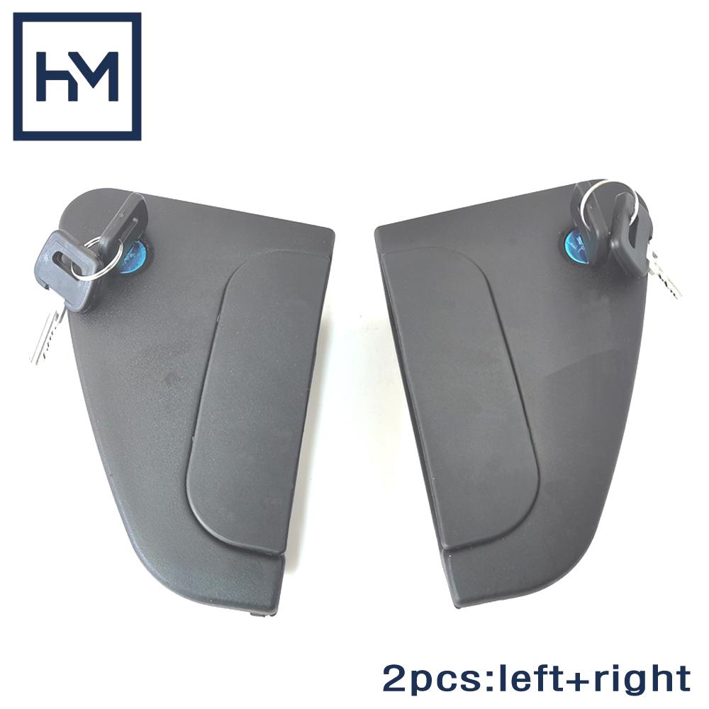 

OE:1328724 L /1328725 R New 2 Pieces Truck Exterior Outside Door Handles Replace With Key For DAF CF65 CF75 CF85 чорний