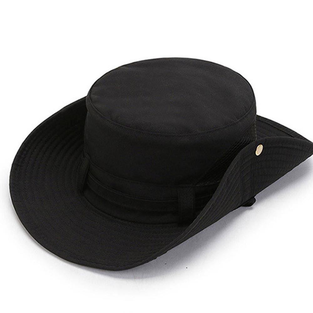 UV Protection Men Bucket Hat Wide Brim Sun Hat Fashion Hiking Hats