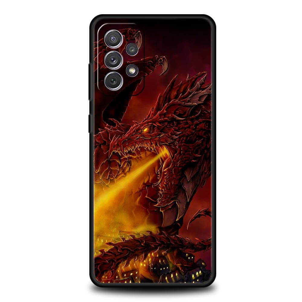 

Phone Case for Samsung Galaxy A13 A15 A17 A07 A21S A22 A23 A25 A31 A73 A32 A52 A52S A41 5G Soft TPU Shell Dragon Fundas Capa Bag Samsung A51