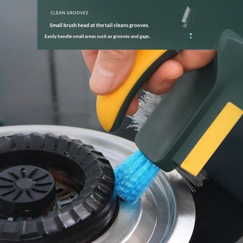 3 In 1 Gap Squeegee Brush Multi-Functional Deep Cleaning Tool for Kitchen Countertop Bathroom Floor Tile Car Interior Gap Cleaning