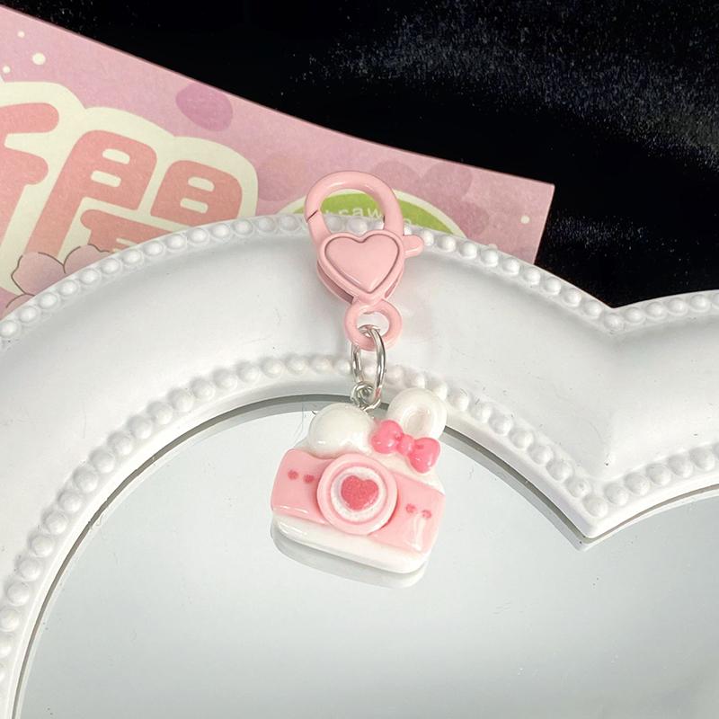 

Брелок с милым мультяшным кроликом, милый брелок с бантом и цветком, креативный кулон для рюкзака, украшения, аксессуары, подарки для пары