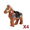 Medieval Soldier Figures Building Block War Horse Jungle Adventure Beast War Wolf Military Waffen Helmet  Armor Sets Blocks Toys