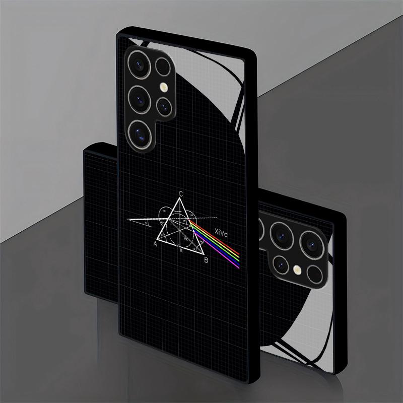 Optical Prism Pattern 2D Phone Case for Samsung S26 S25 S24 S23 S22 S21 S20 A56 A36 A16 - Glass Protective Cover